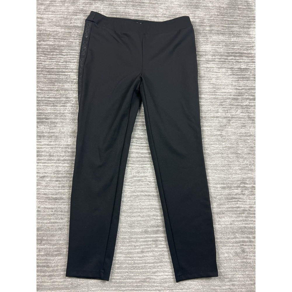 Bebe Pants‎ Womens XL Black Pull on Ankle Rayon Blend Casual
